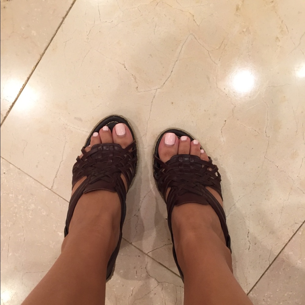 Genuine leather Enzo Angiolini wedge heels